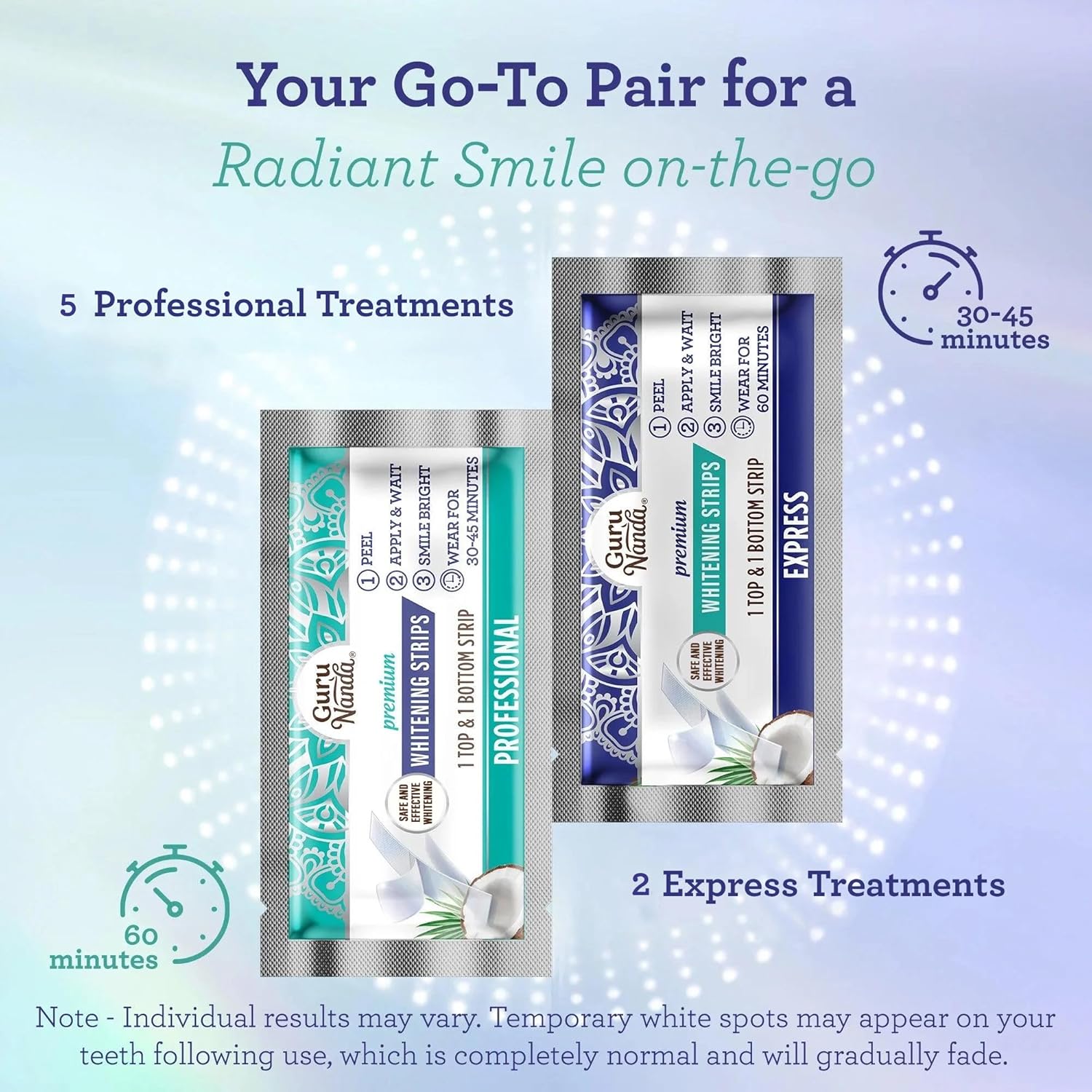 Teeth Whitening Strips - 7-Day Treatment with Non-Slip, Dry Strip Technology - Whitening Designed with Care for a Brighter Smile