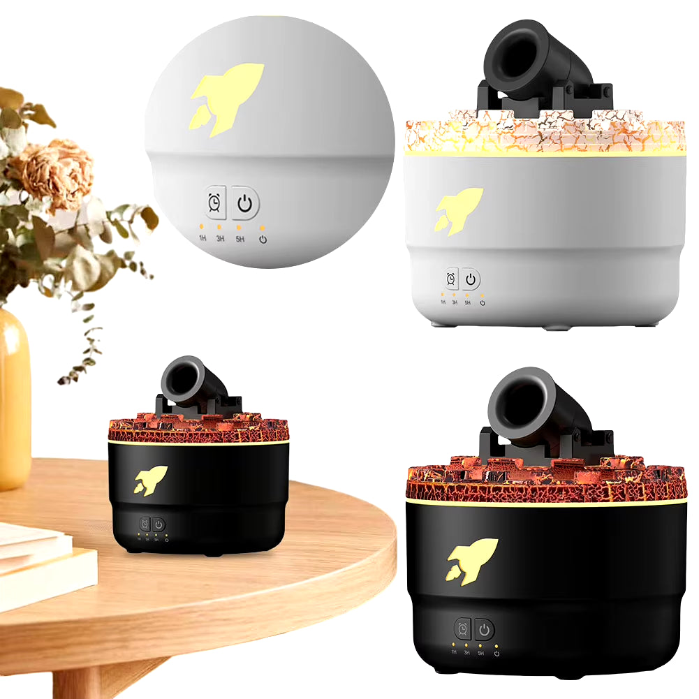 Volcanic Crack Light Cannons Humidifier Essential Oil Diffuser Cannon Blast Turret Aromatherapy Humidifier Aromatherapy Diffuser